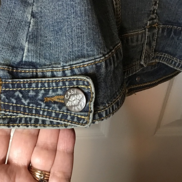CAbi Medium Wash Jean Jacket #511 - 8 - Picture 6 of 10
